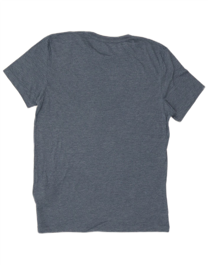 Camiseta masculina ALL SAINTS Top de algodão azul médio