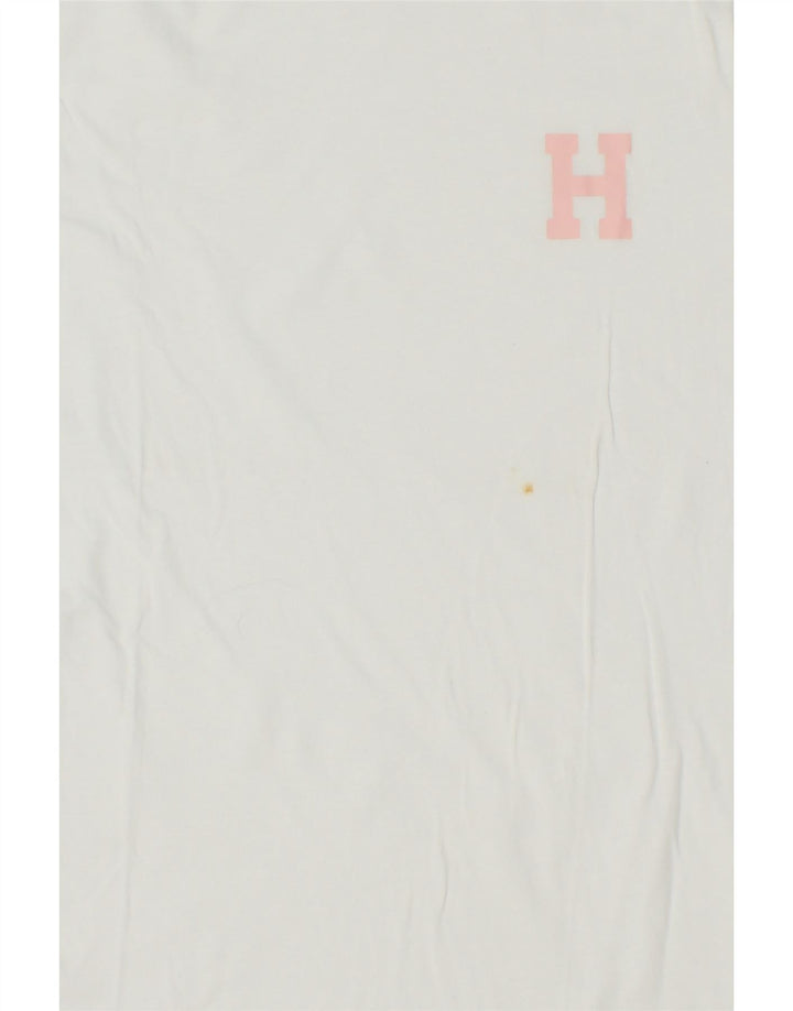 TOMMY HILFIGER Girls T-Shirt Top 14-15 Years White Cotton Vintage Tommy Hilfiger and Second-Hand Tommy Hilfiger from Messina Hembry 