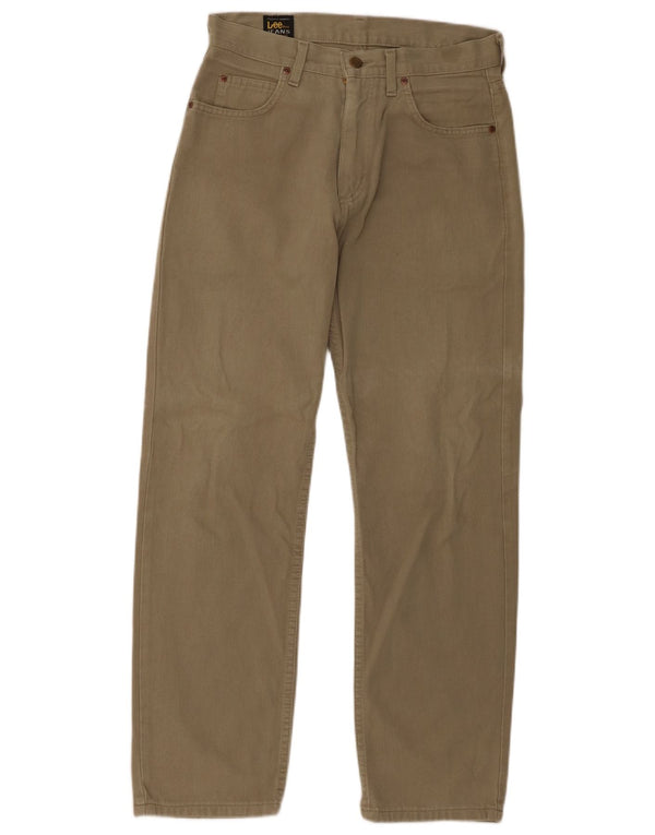 Lee Mens Portland Calça Casual Reta W30 L30 Algodão Cáqui
