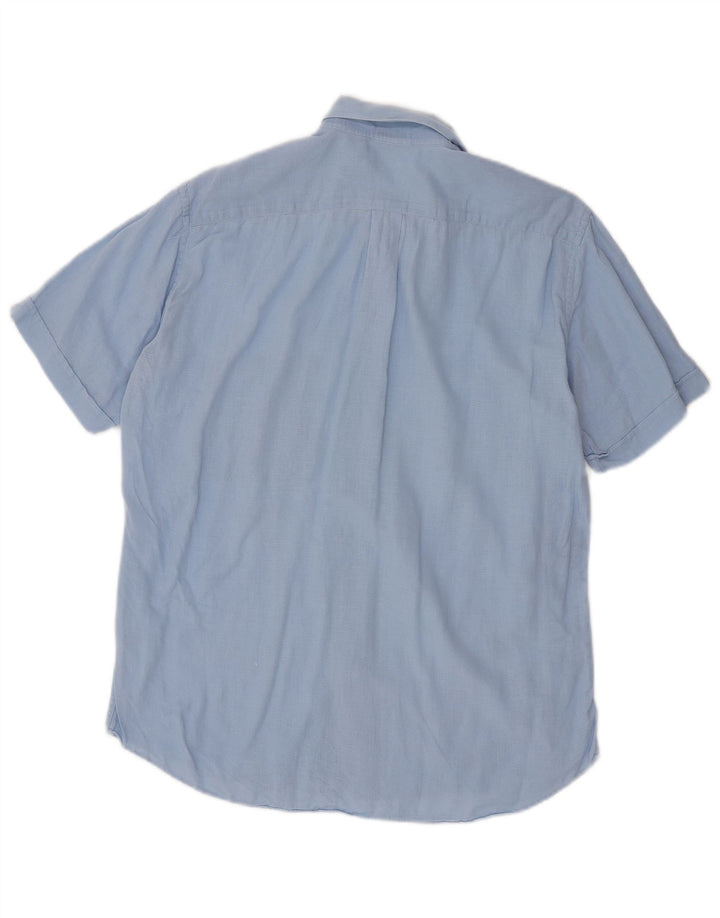 Camisa masculina de manga curta ELLESSE azul médio