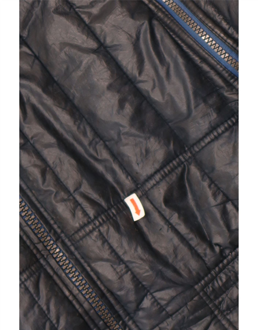 Jaqueta acolchoada masculina Calvin Klein Jeans UK 44 2XL azul marinho colorblock