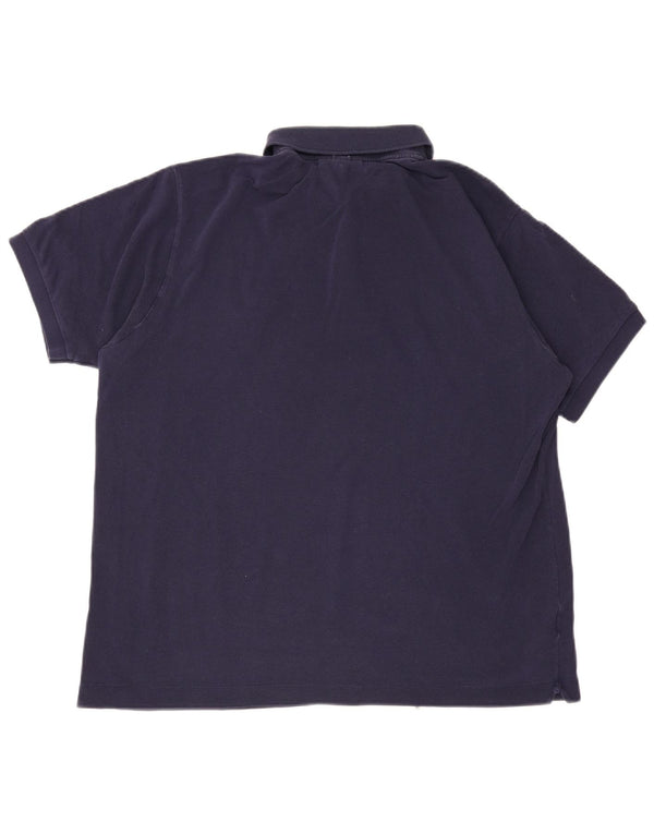 Camisa polo masculina Lacoste Classic Fit tamanho 6 XL azul marinho algodão