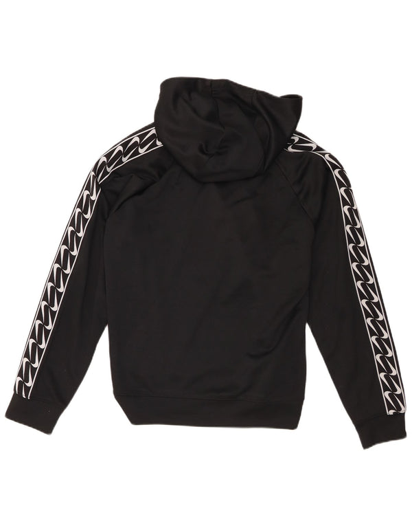 Jumper com capuz Nike feminino gráfico oversized UK 6 XS preto poliéster