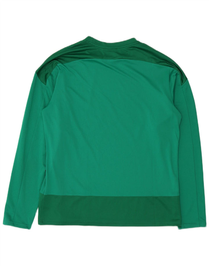 Puma Masculino Top Manga Longa XL Verde Colourblock Poliéster