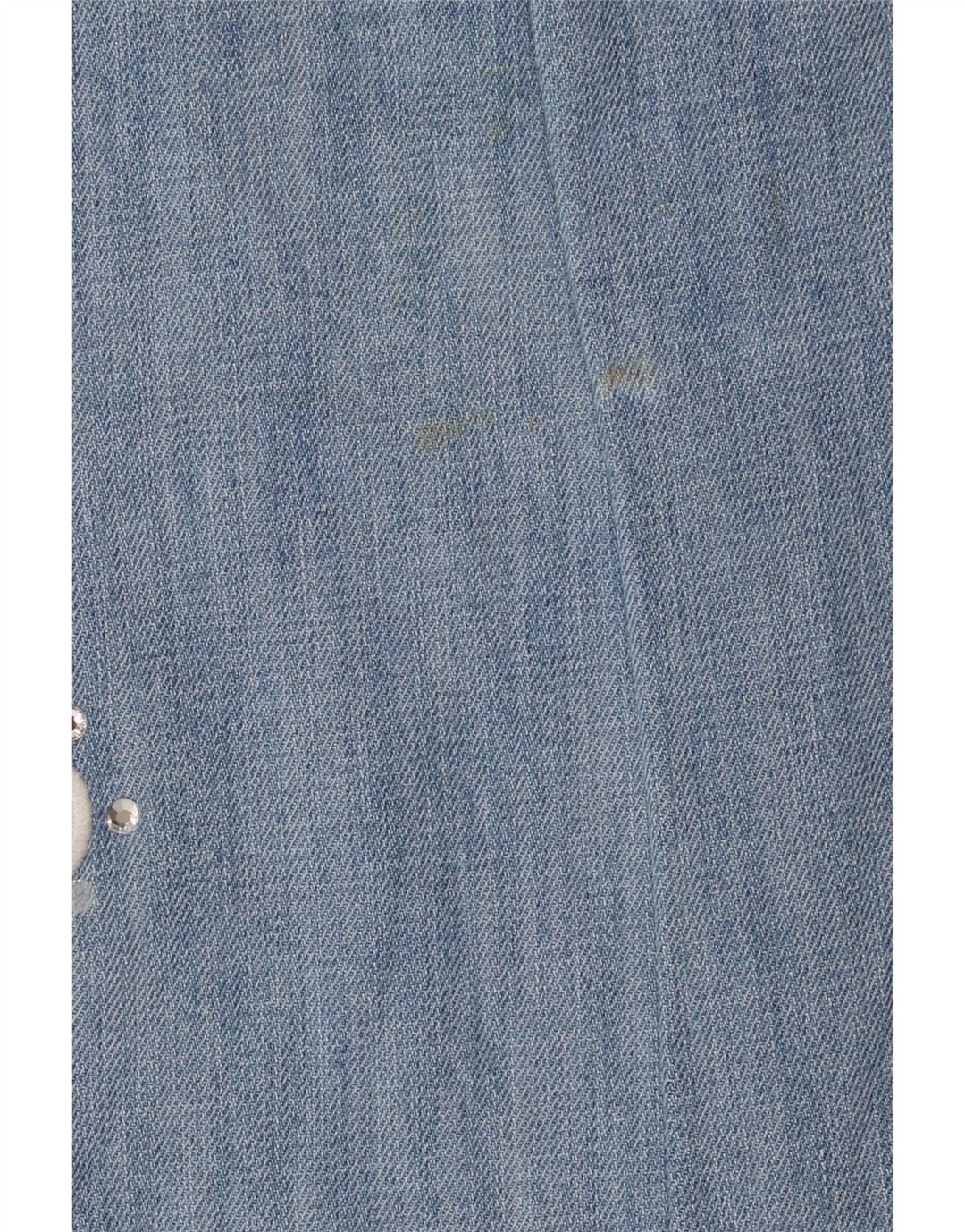 Calça jeans feminina Roccobarocco IT 44 médio W32 L33 azul floral algodão