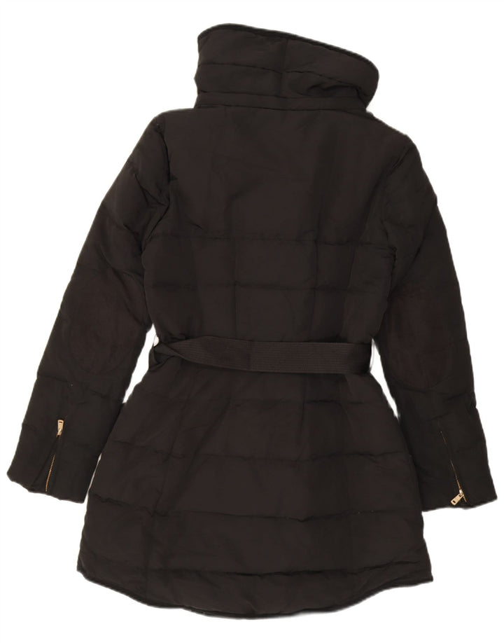Casaco acolchoado feminino Zara UK 12 médio preto