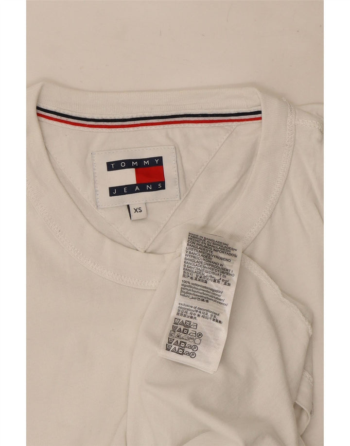 Tommy Hilfiger Mens Colete Top XS Algodão Branco