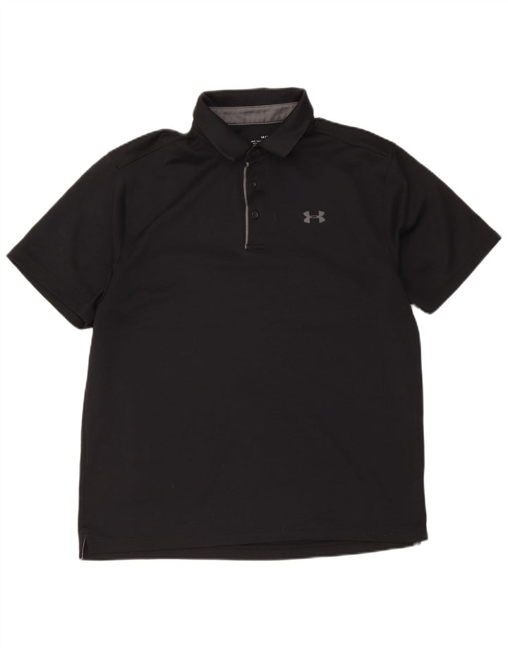 Camisa polo masculina Under Armour grande poliéster preto