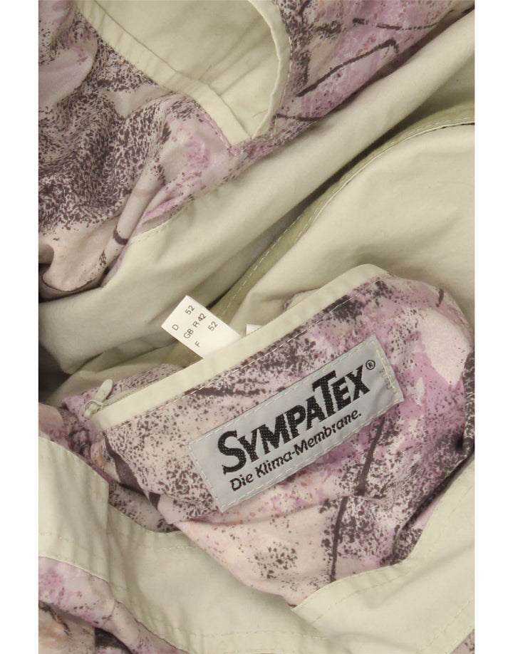 Jaqueta corta-vento masculina Sympatex UK 42 XL poliéster cinza