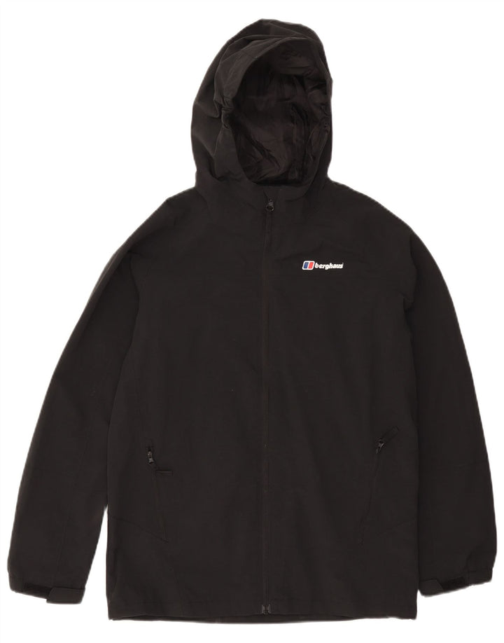 Capa de chuva com capuz para meninos Berghaus 12-13 anos poliamida preta