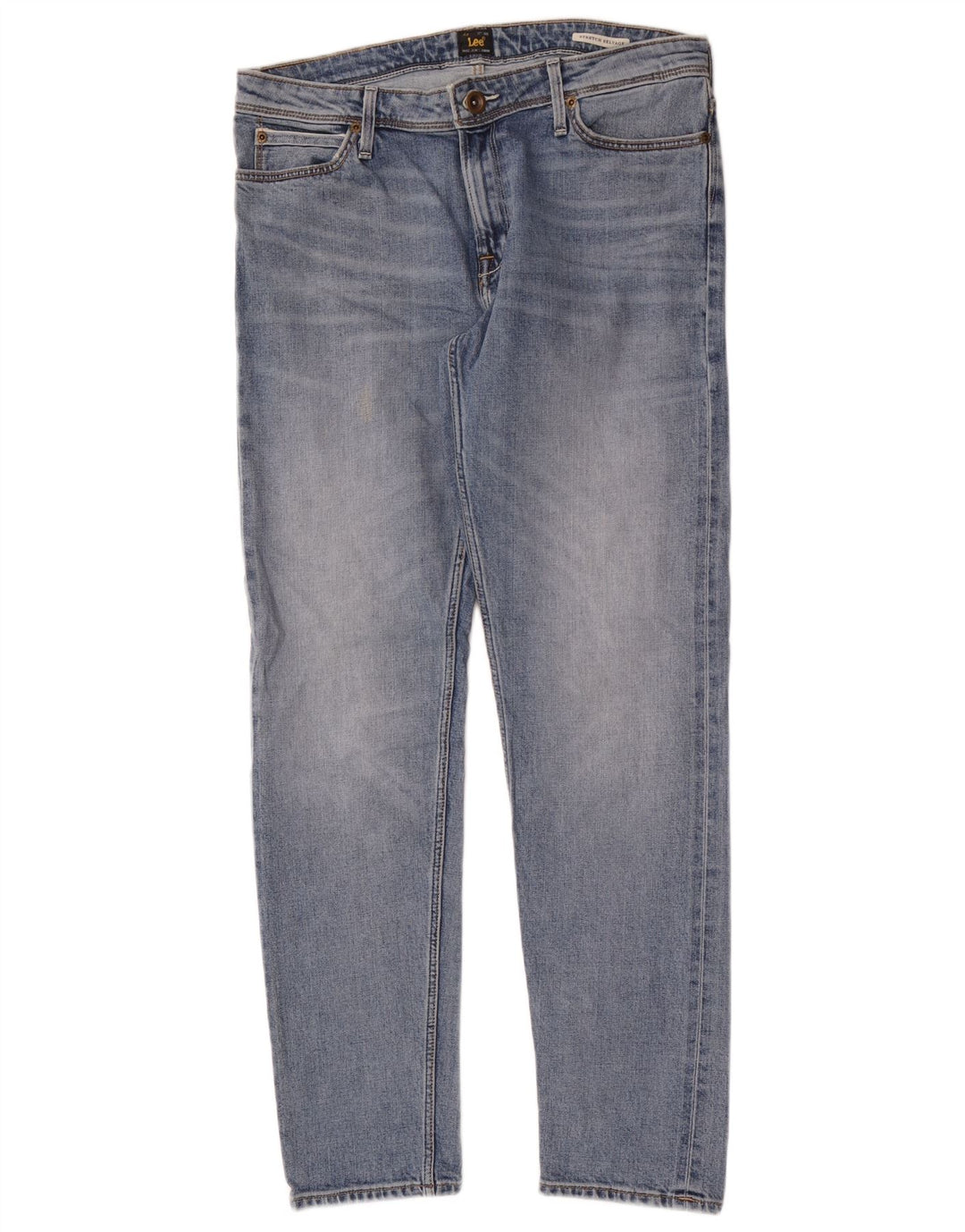 Lee Mens Selvage Stretch Slim Jeans W29 L31 Azul Algodão