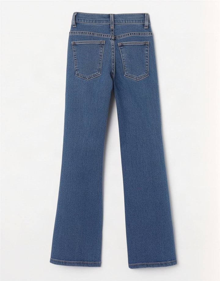 Lee Womens Bootcut Jeans W26 L31 Azul Algodão