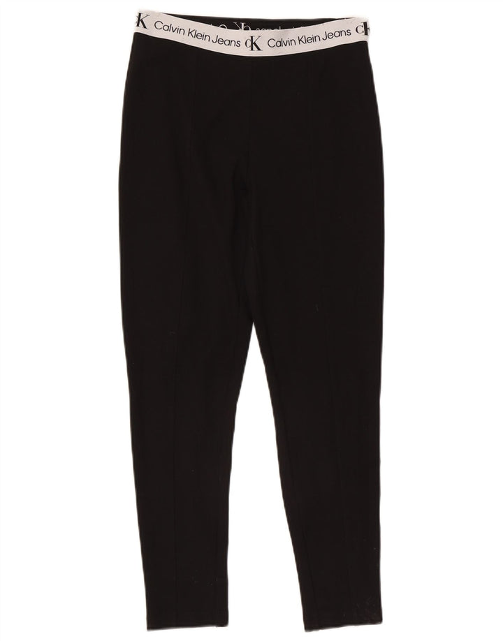 Calvin Klein Leggings Gráficos Femininos Reino Unido 10 Pequeno Bloco Colorido Preto