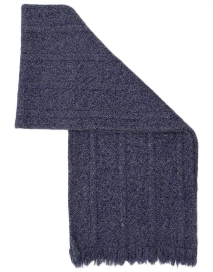 Lenço retangular de malha feminina Weave of The Irish, tamanho único, lã azul, inverno