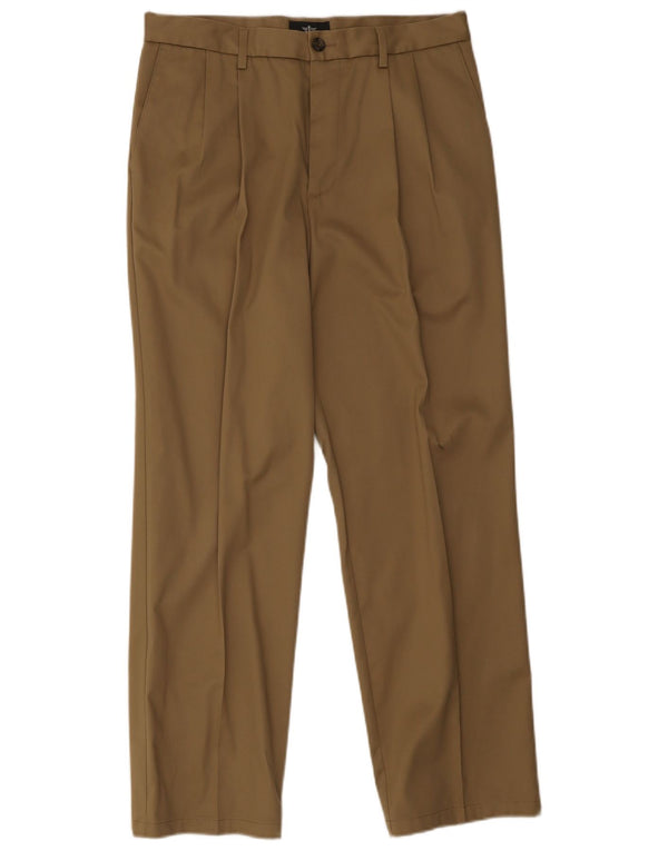 Calça Chino Masculina Dockers Classic Fit Pegged W32 L32 Algodão Bege