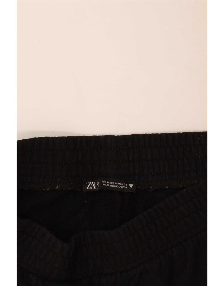 Shorts esportivos femininos Zara UK 12 médio preto