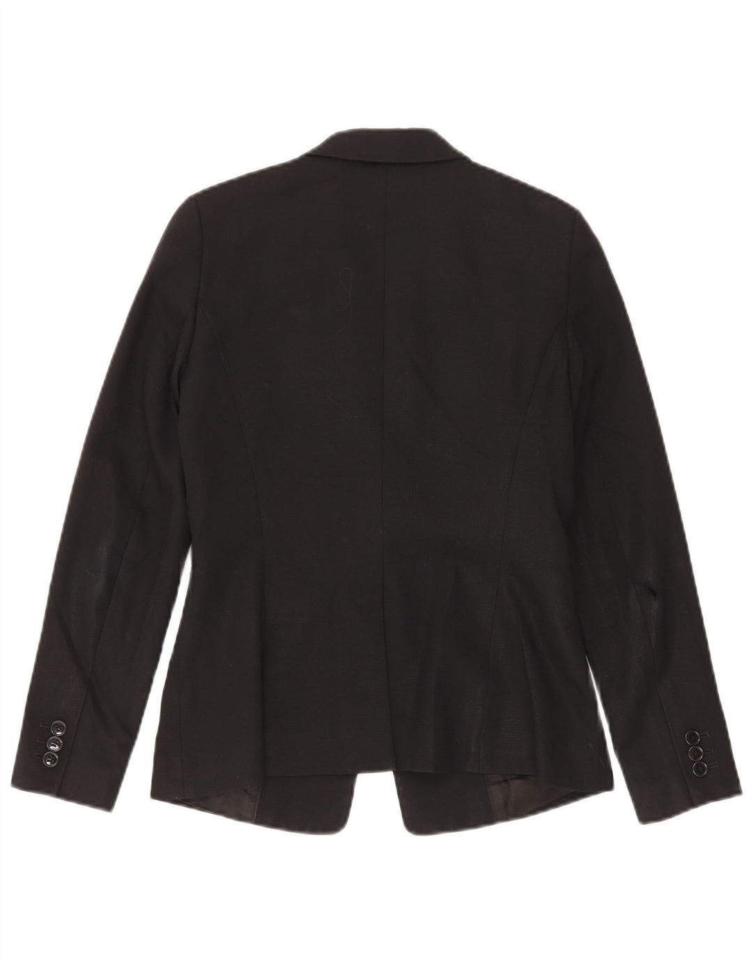 Jaqueta blazer feminina Reiss com 1 botão Reino Unido 10 pequena lã preta