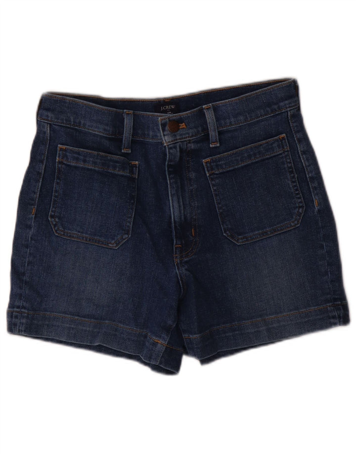 Shorts jeans feminino J. Crew W28 algodão azul marinho médio
