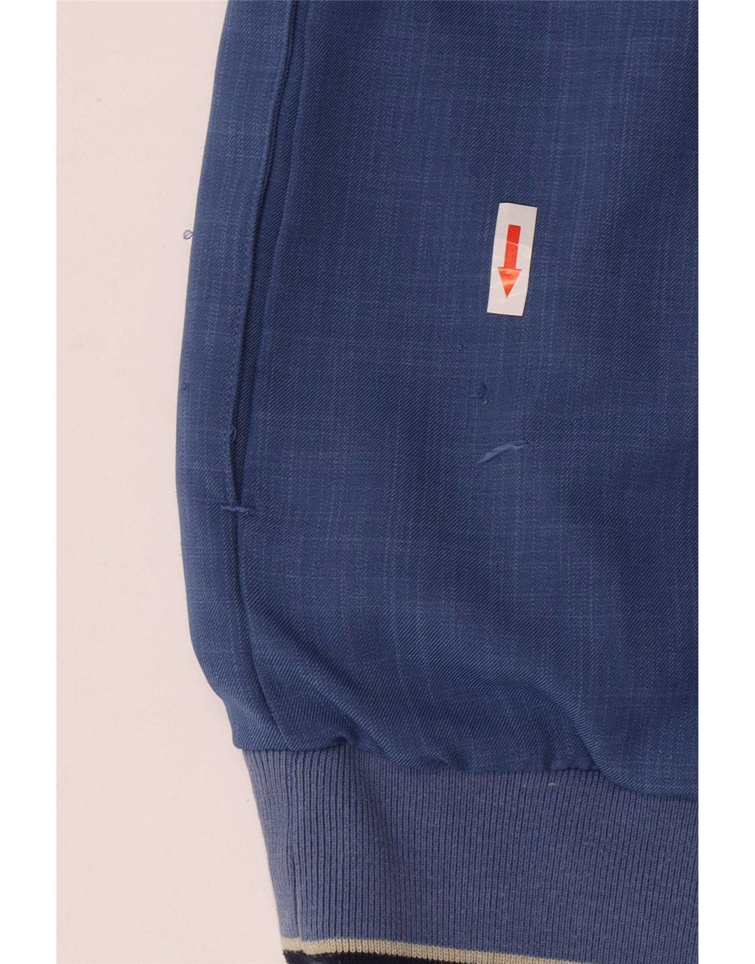 Moletom masculino Lyle & Scott manga curta com zíper e gola alta azul médio