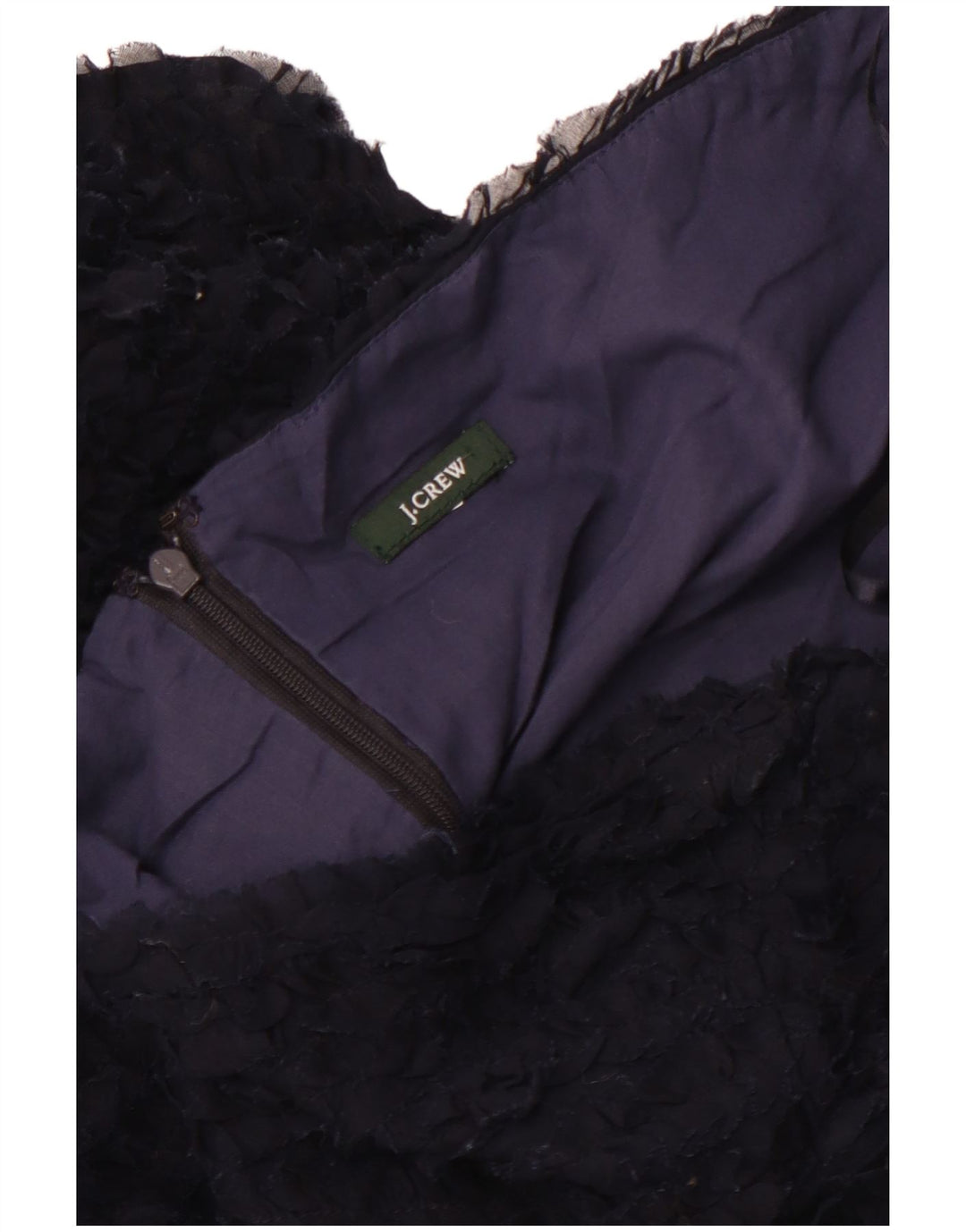 J. CREW Vestido sem alças feminino Reino Unido 12 Médio Azul Marinho