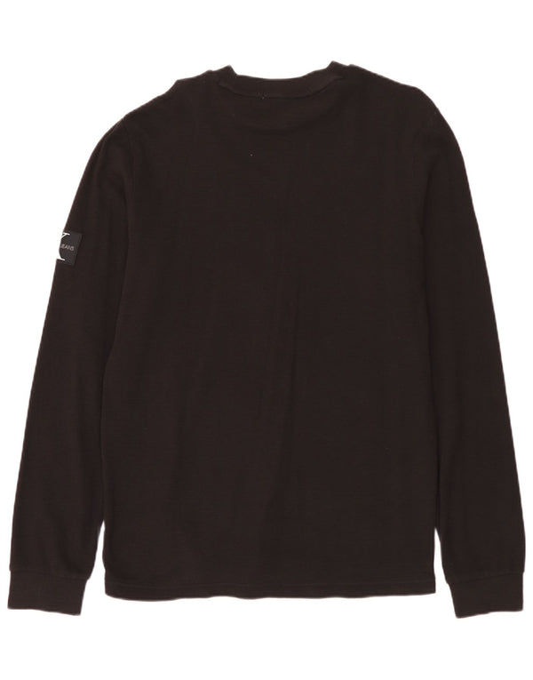Calvin Klein Jeans Masculino Top Manga Longa Grande Marrom