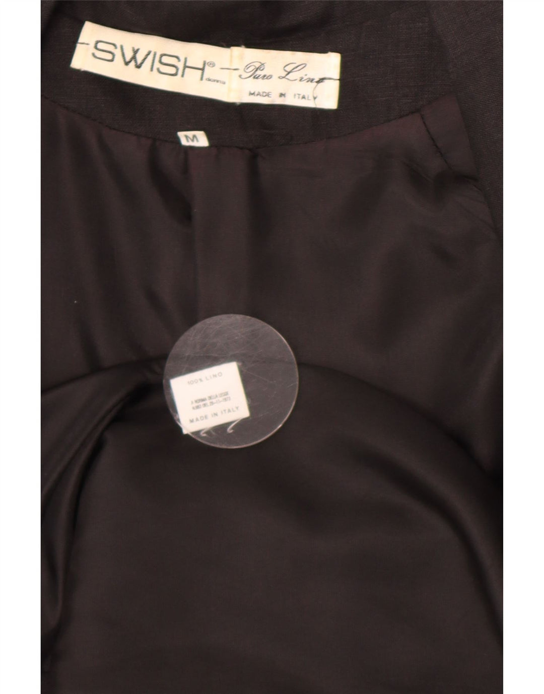 Jaqueta blazer feminina Swish com peito duplo grande Reino Unido 14 médio preto