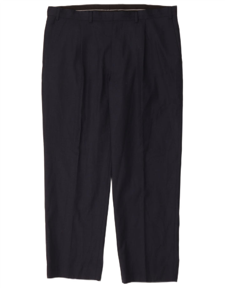 Calça Chino Masculina Marks & Spencer W38 L29 Azul Marinho Lã