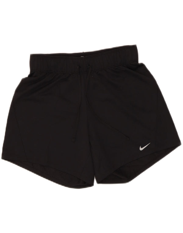 Shorts esportivos femininos Nike Dri Fit UK 6 XS preto poliéster