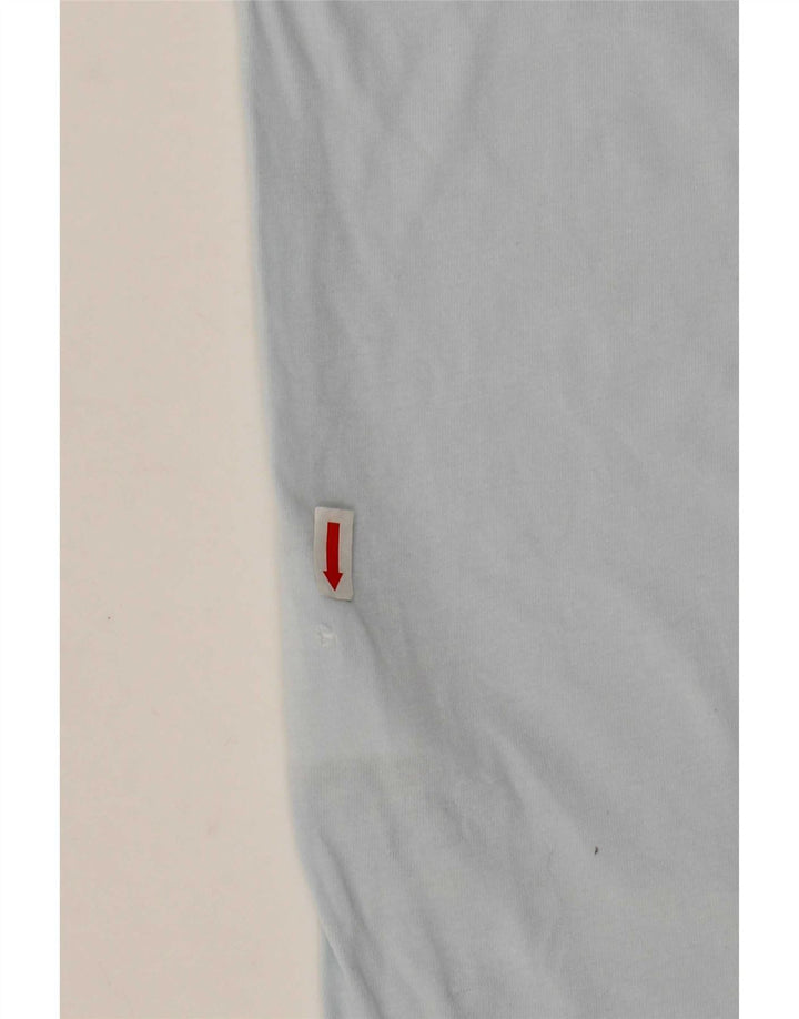 Camiseta Vans Masculina Custom Fit Graphic Top Pequeno Azul Algodão