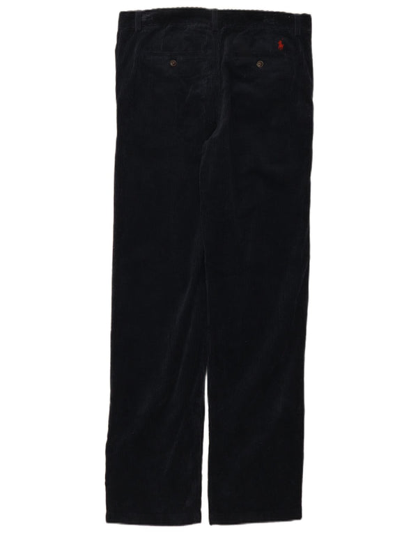 Calças de veludo Polo Ralph Lauren meninos 15-16 anos W30 L30 azul marinho