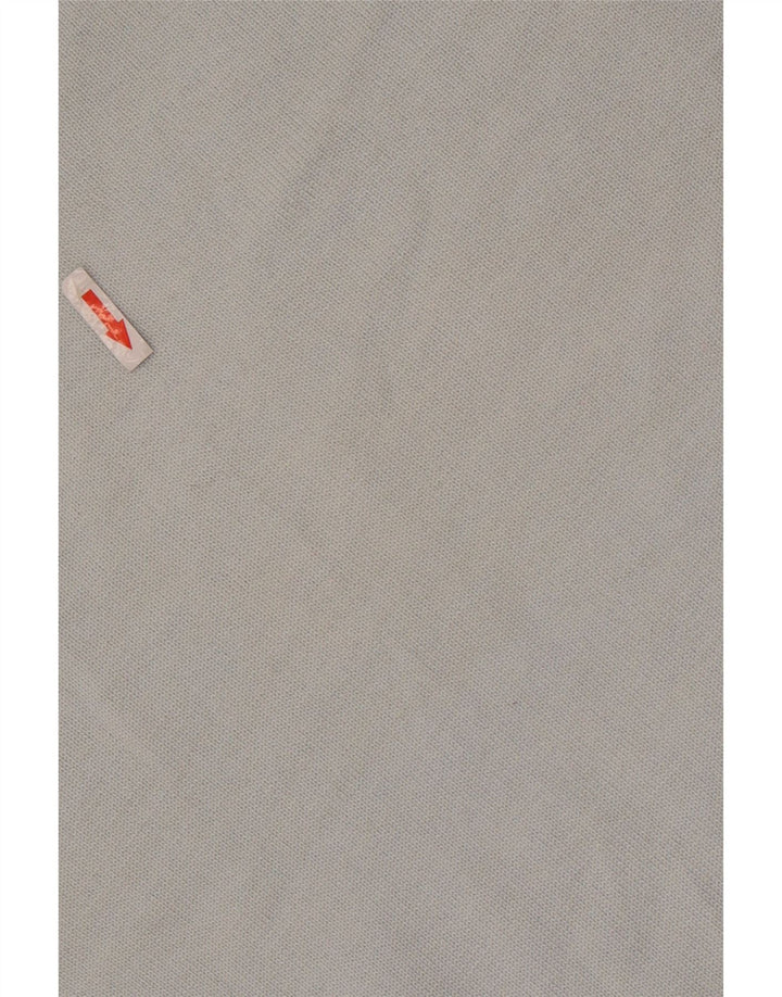 Suéter masculino Lacoste com decote em V tamanho 6 XL lã azul