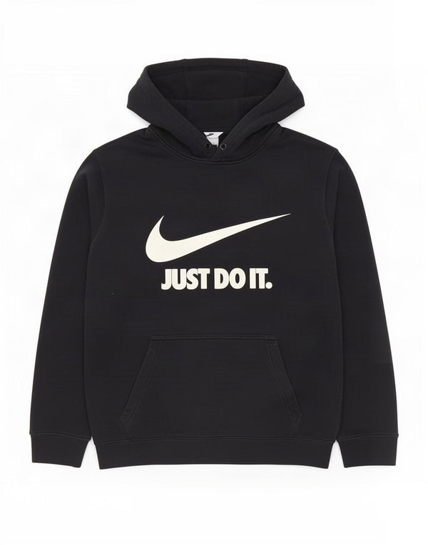 Jumper com capuz gráfico masculino Nike pequeno algodão preto