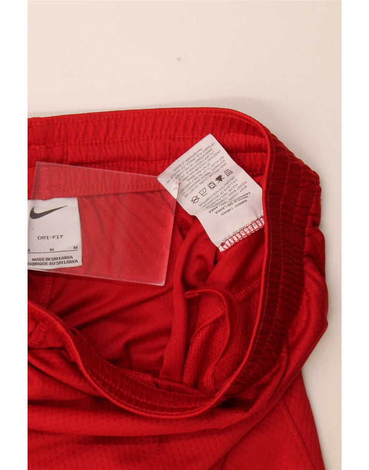 Shorts esportivos Nike Boys Dri Fit 10-11 anos médio vermelho colorblock poliéster