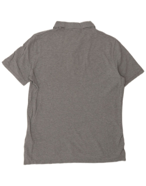 Camisa polo masculina Nike grande algodão manchado cinza