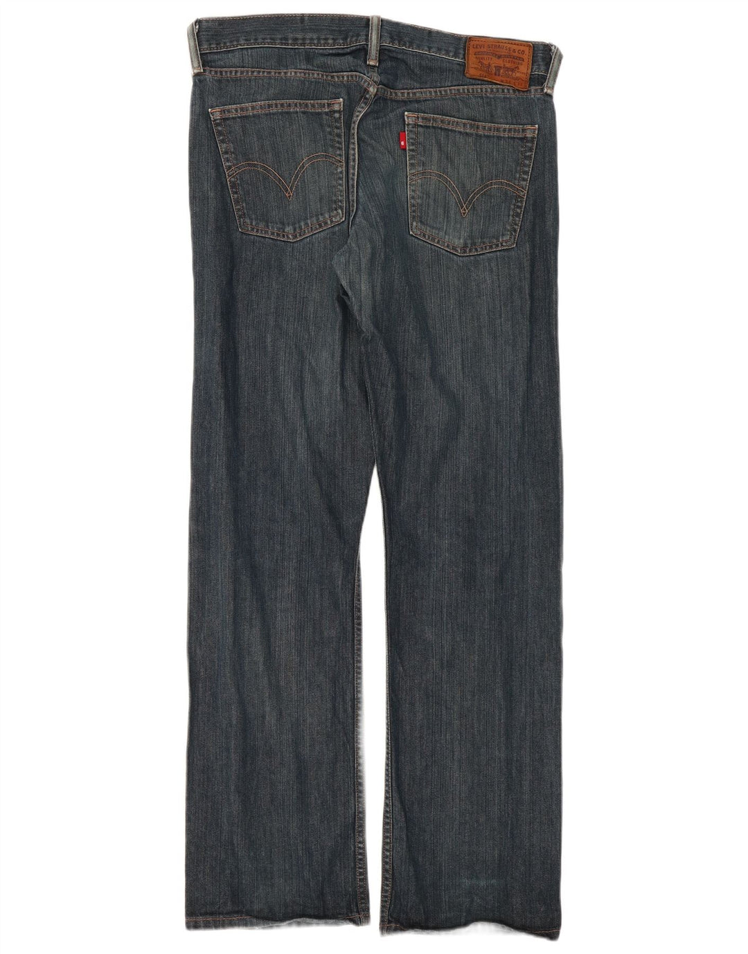 Levi's Masculino 514 Straight Jeans W34 L32 Azul Marinho Algodão