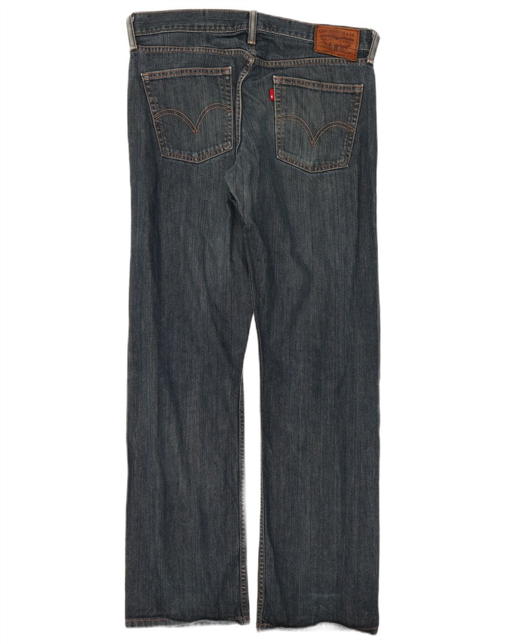 Levi's Masculino 514 Straight Jeans W34 L32 Azul Marinho Algodão