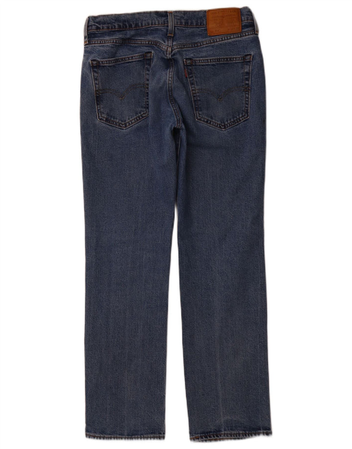 LEVI'S Masculino 514 Straight Jeans W32 L30 Azul Algodão