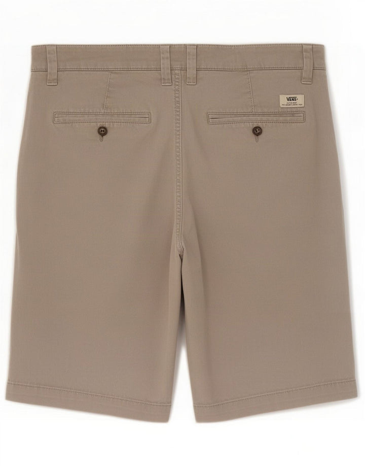 Vans Mens Chino Shorts Médio W32 Algodão Cinza