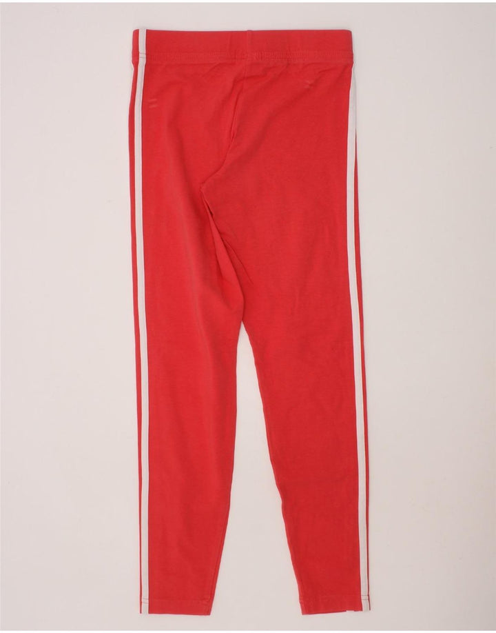 ADIDAS Girls Leggings 11-12 Years  Red Cotton Vintage Adidas and Second-Hand Adidas from Messina Hembry 
