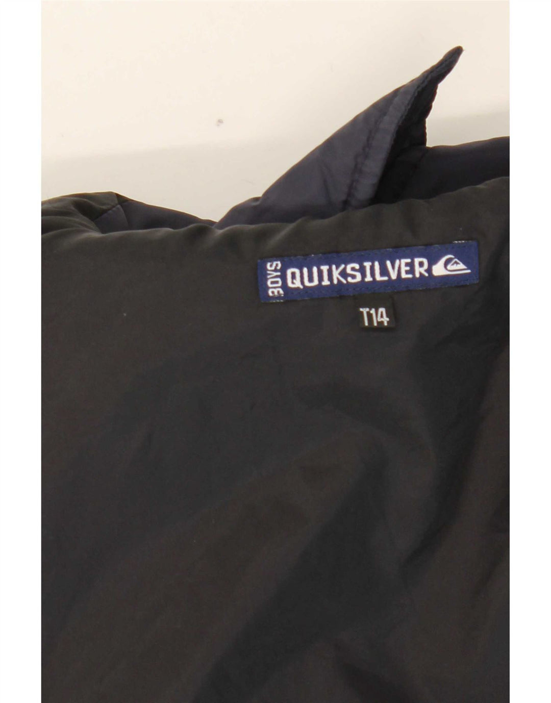 Jaqueta de chuva gráfica Quiksilver Boys 13-14 anos azul marinho bloco colorido