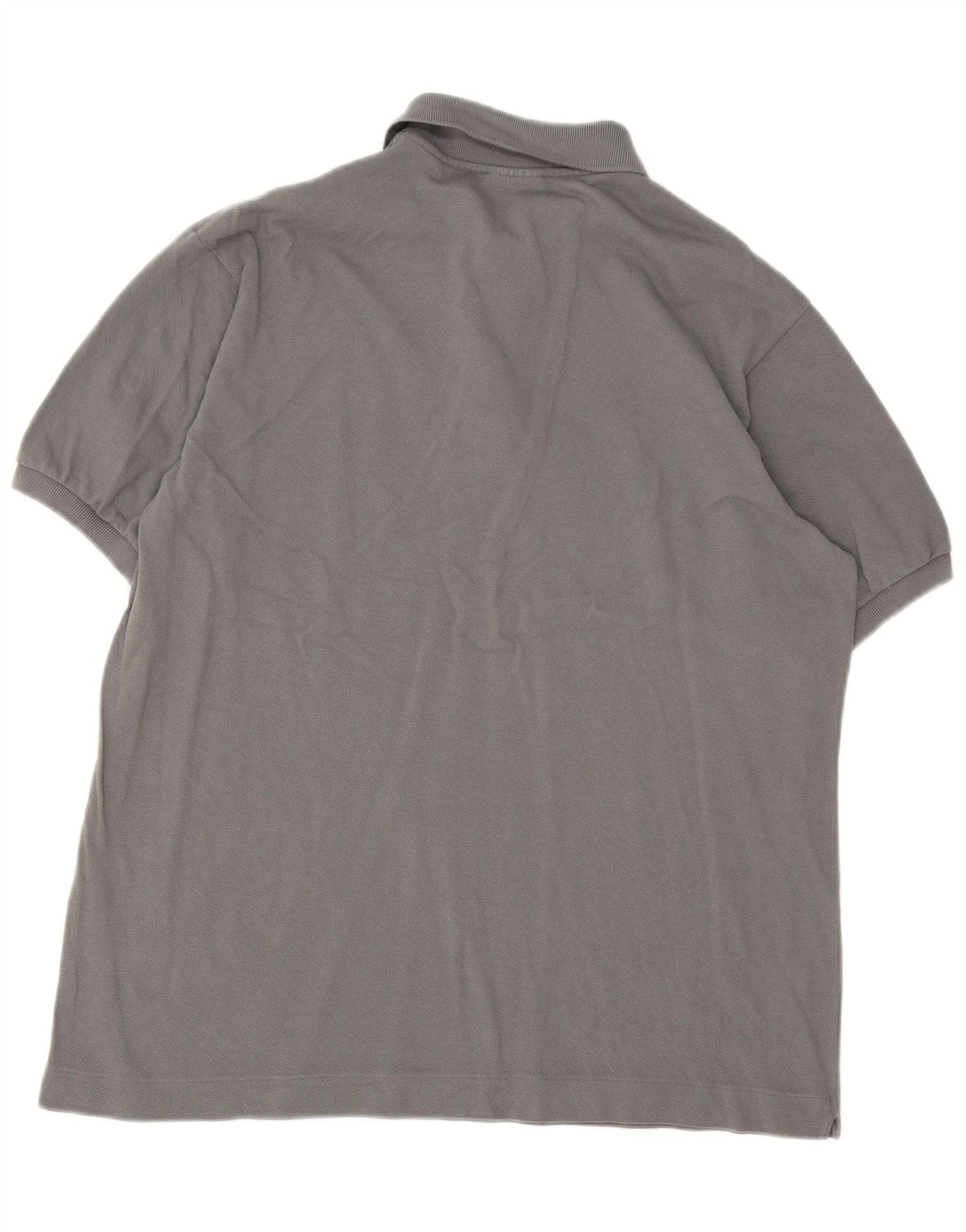 Camisa polo masculina Lacoste tamanho 5 grande algodão cinza