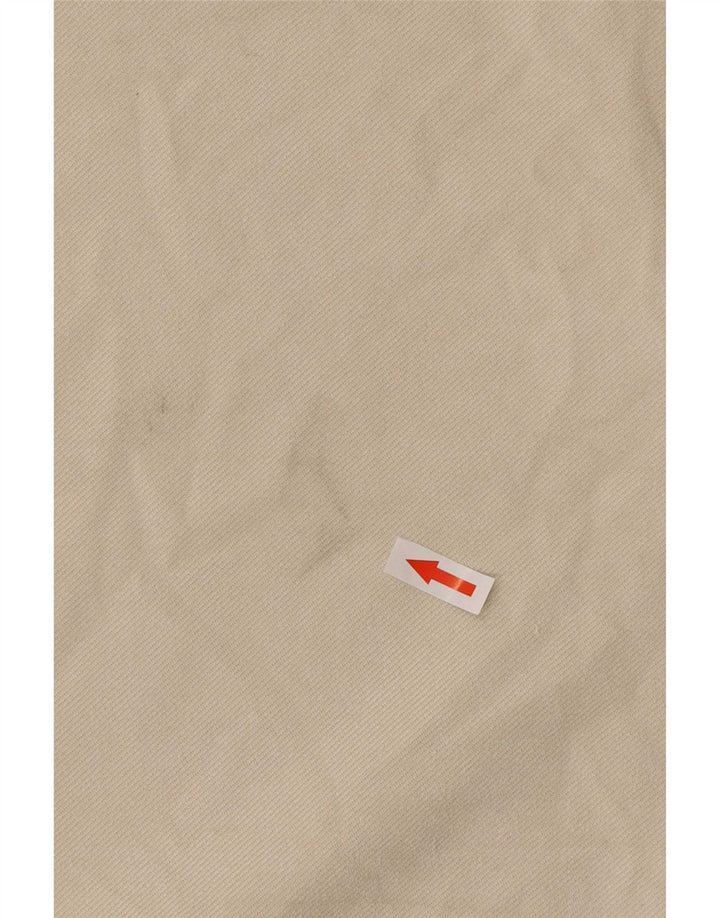 Vestido feminino Zara UK 14 poliéster bege médio