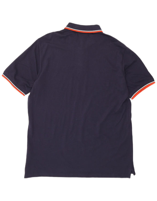 Camisa pólo masculina Sergio Tacchini 2XL algodão azul marinho