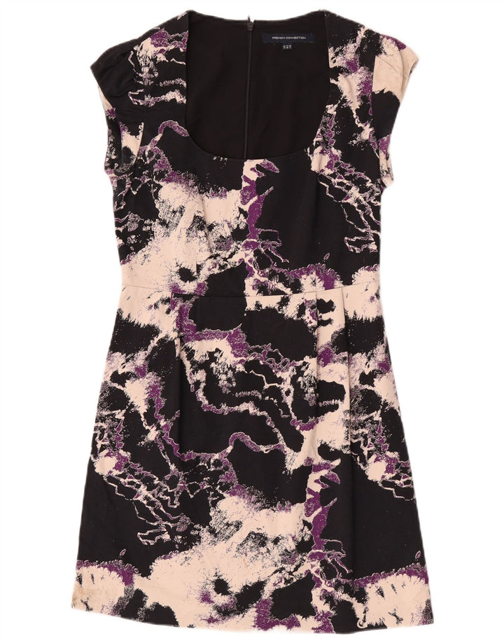 Vestido feminino linha A French Connection Reino Unido 10 pequeno azul marinho