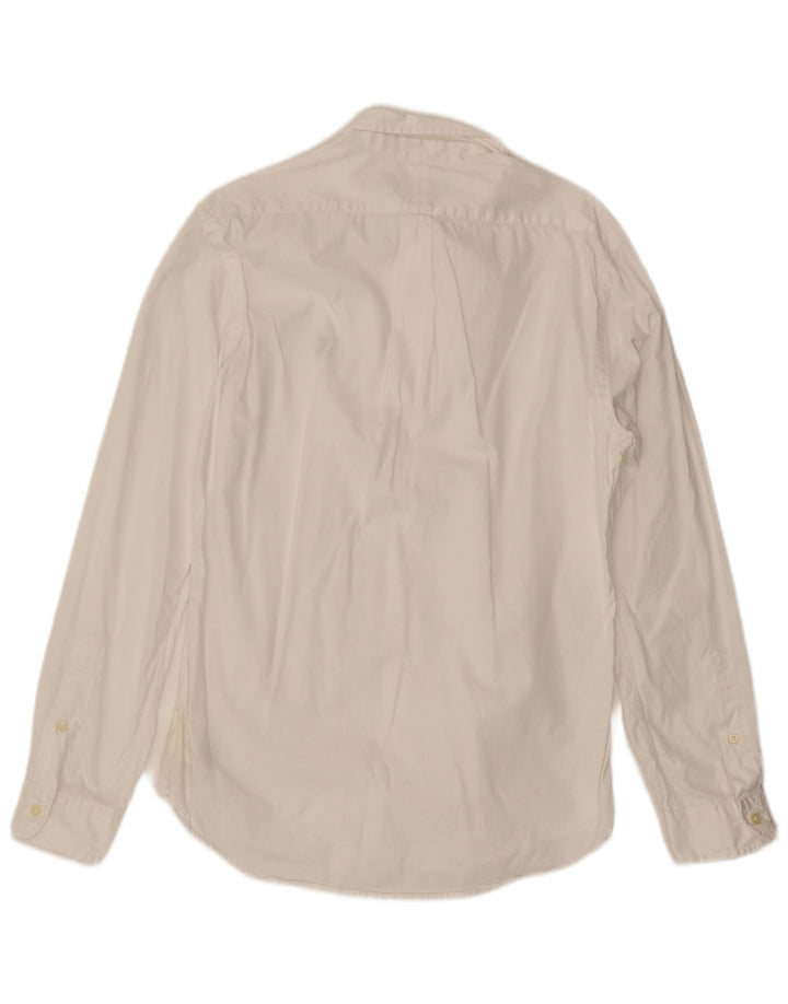 Camisa masculina Slim Fit Ralph Lauren de algodão branco médio