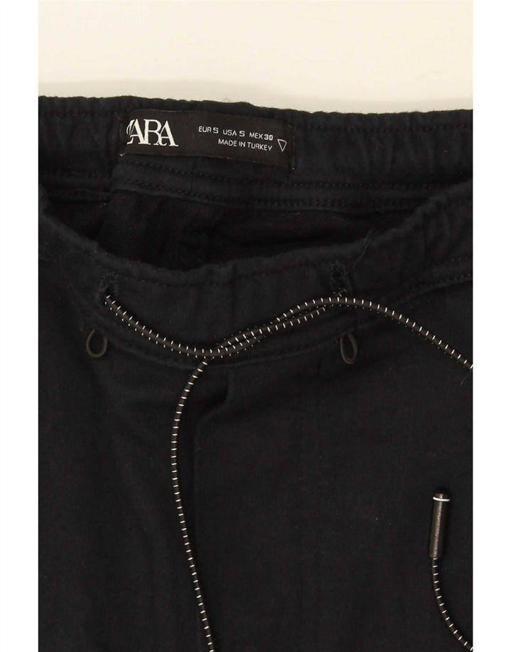 Calça esportiva masculina Zara Cargo joggers pequena azul marinho colorblock
