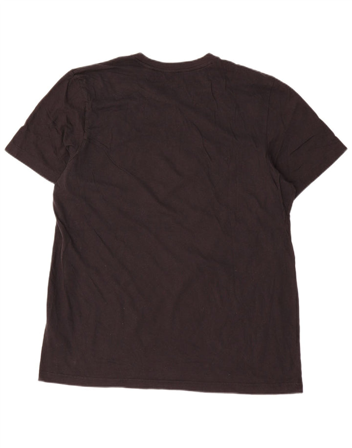 Adidas Mens Graphic T-Shirt Top Grande Algodão Preto