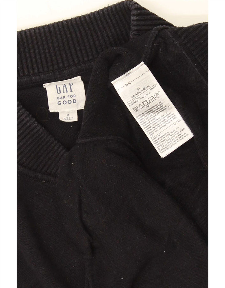 Suéter cardigã masculino Gap algodão preto médio