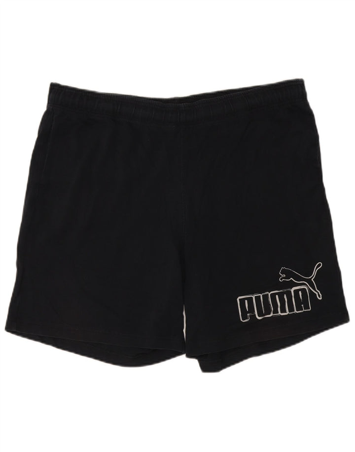 Shorts esportivos gráficos masculinos Puma XL preto poliéster