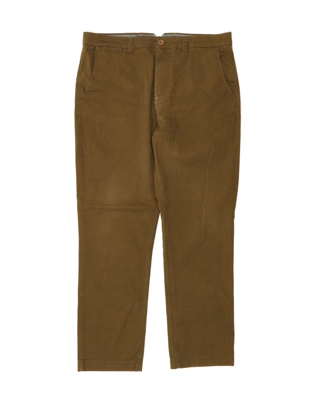 WHITE STUFF Mens Straight Chino Trousers W38 L32 Green Cotton Vintage White Stuff and Second-Hand White Stuff from Messina Hembry 